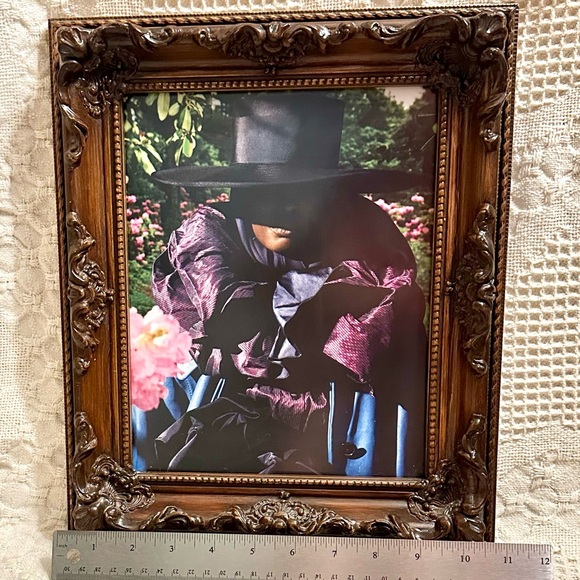 Victorian Ornate 3D Photo  Picture Frame Dark Brown Wood  Wall Mounted 11x13 - Picture 13 of 16